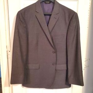 Joseph A. Banks Travelers Collection Men's wool suit jacket Charcoal gray sz 50R